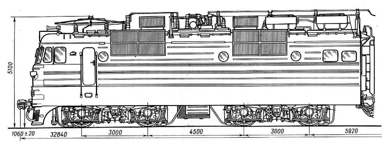 Вл80 электровоз чертежи