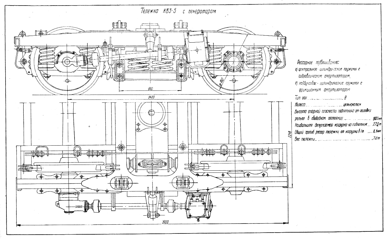 Тележка квз и2 чертеж