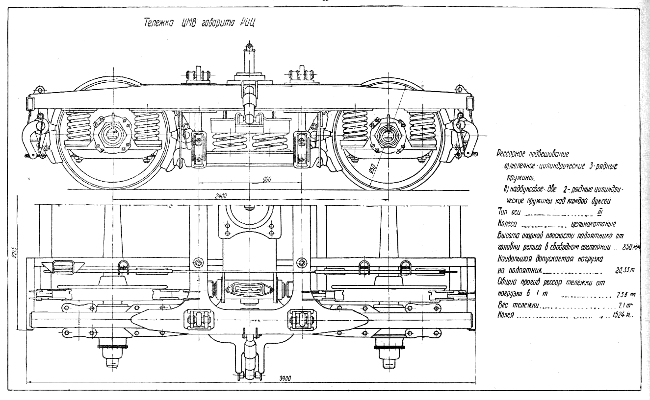 Тележка пассажирского вагона схема