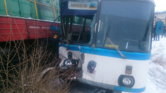 автобус «ЛАЗ-695» попал в дтп